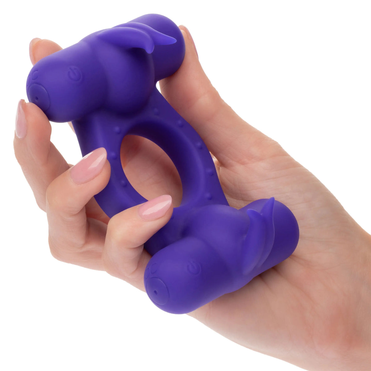 Silicone Rechargeable Triple Orgasm Enhancer - Purple – body-safe materials | Fu'Cha Exotics