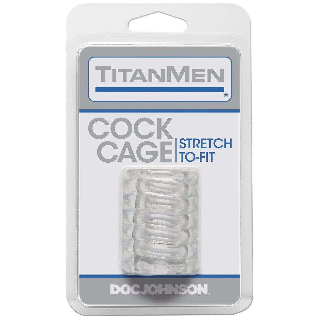 Titanmen Cock Cage - Clear – body-safe materials | Fu'Cha Exotics