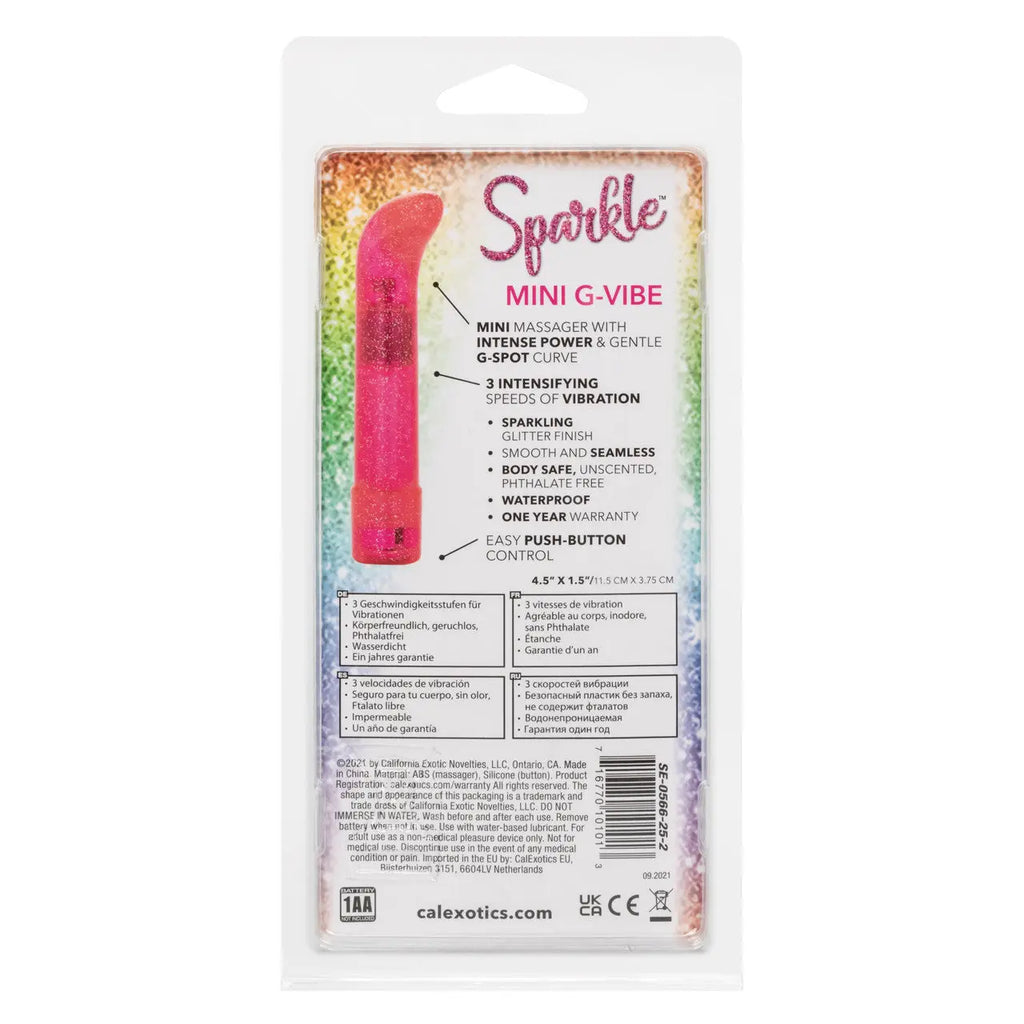 Sparkle Mini G-Vibe - Pink – body-safe materials | Fu'Cha Exotics