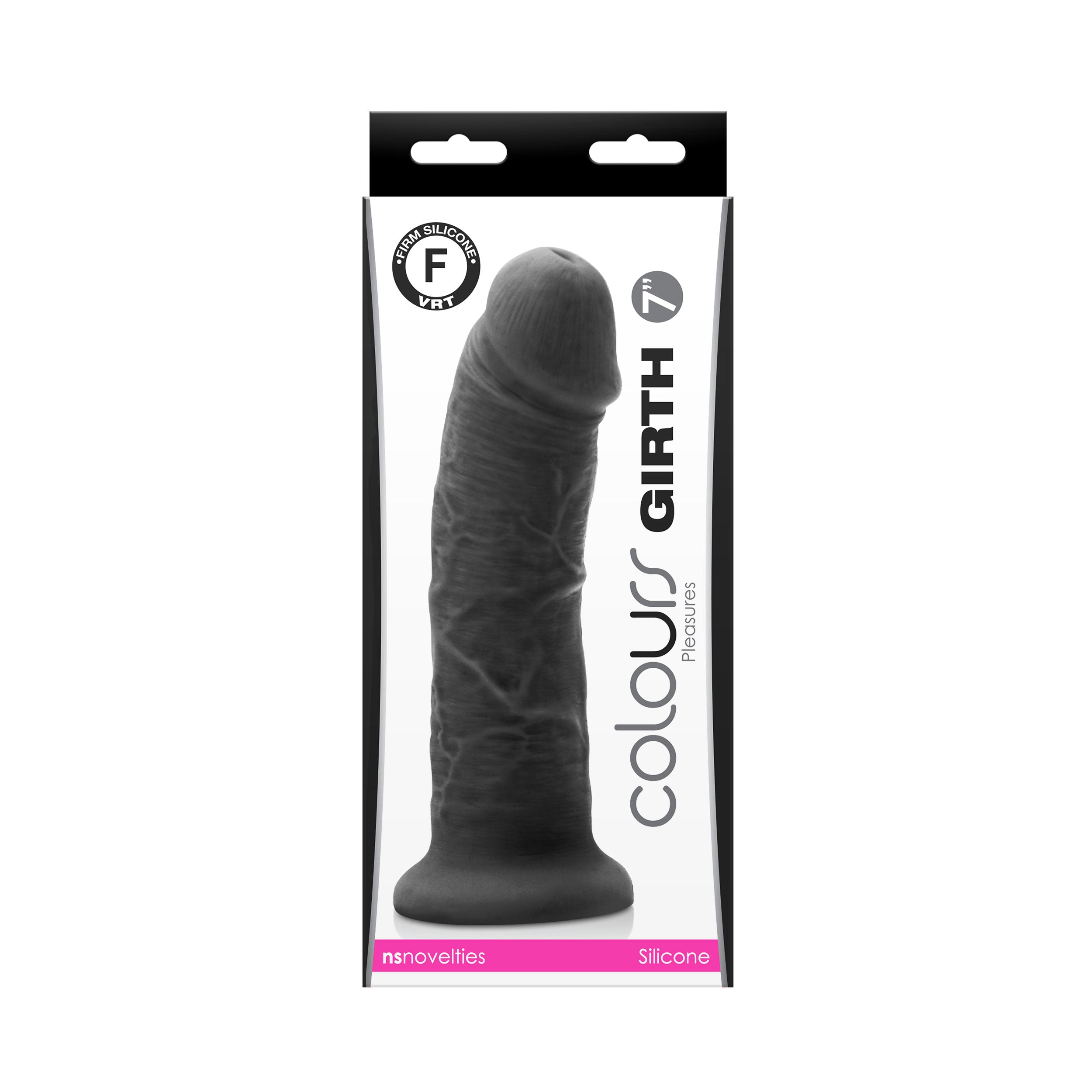 Colours - Girth 7 Inch Dildo - Black