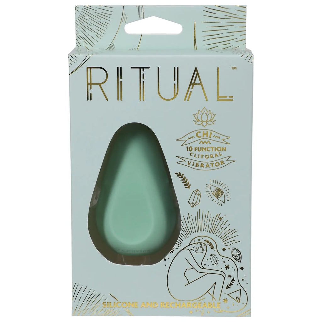Ritual - Chi - Rechargeable Silicone Clit Vibe - Mint – body-safe silicone 10 vibration modes | Fu'Cha Exotics