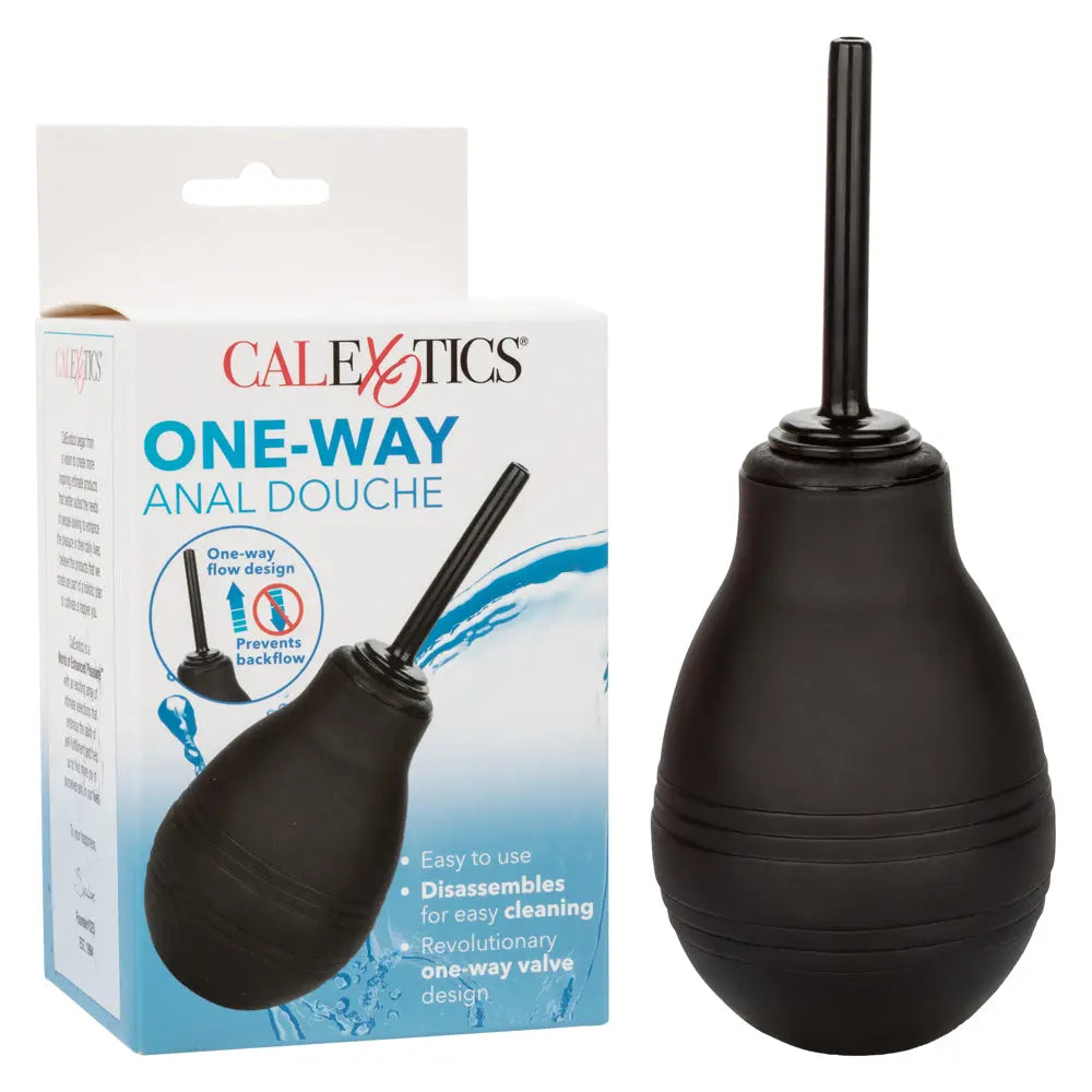 One Way Anal Douche - Black – body-safe materials | Fu'Cha Exotics