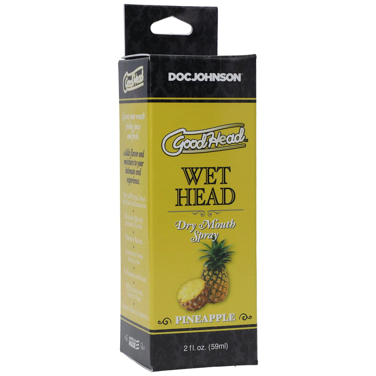 Goodhead - Wet Head - Dry Mouth Spray - Pineapple - 2 Fl. Oz. – body-safe materials | Fu'Cha Exotics