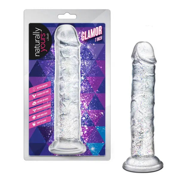 Naturally Yours - Glamor - Sparkling Clear – body-safe materials suction stimulation | Fu'Cha Exotics