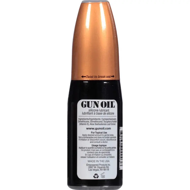 Gun Oil Silicone Lubricant - 2 Oz. – body-safe silicone | Fu'Cha Exotics