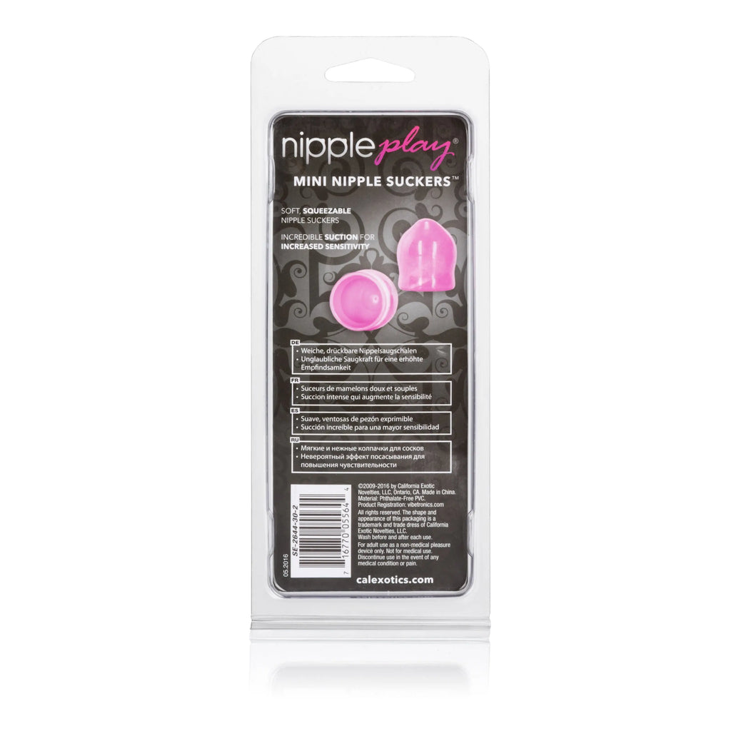 Nipple Play Mini Nipple Suckers - Pink – body-safe materials | Fu'Cha Exotics