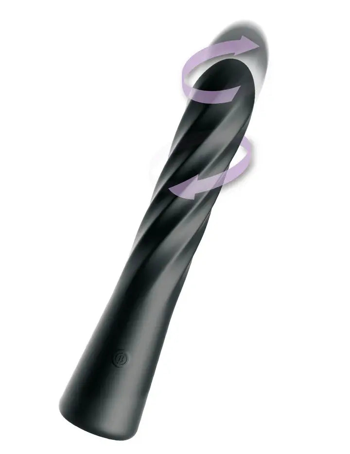 Anal Fantasy Elite Twist Ecstasy - Black – body-safe materials | Fu'Cha Exotics