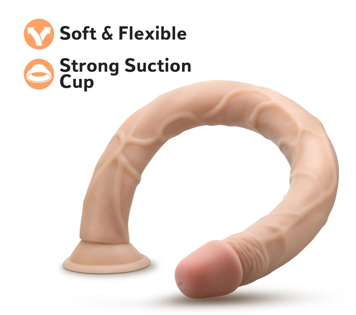 Dr. Skin - 19 Inch Dildo - Beige – body-safe materials | Fu'Cha Exotics