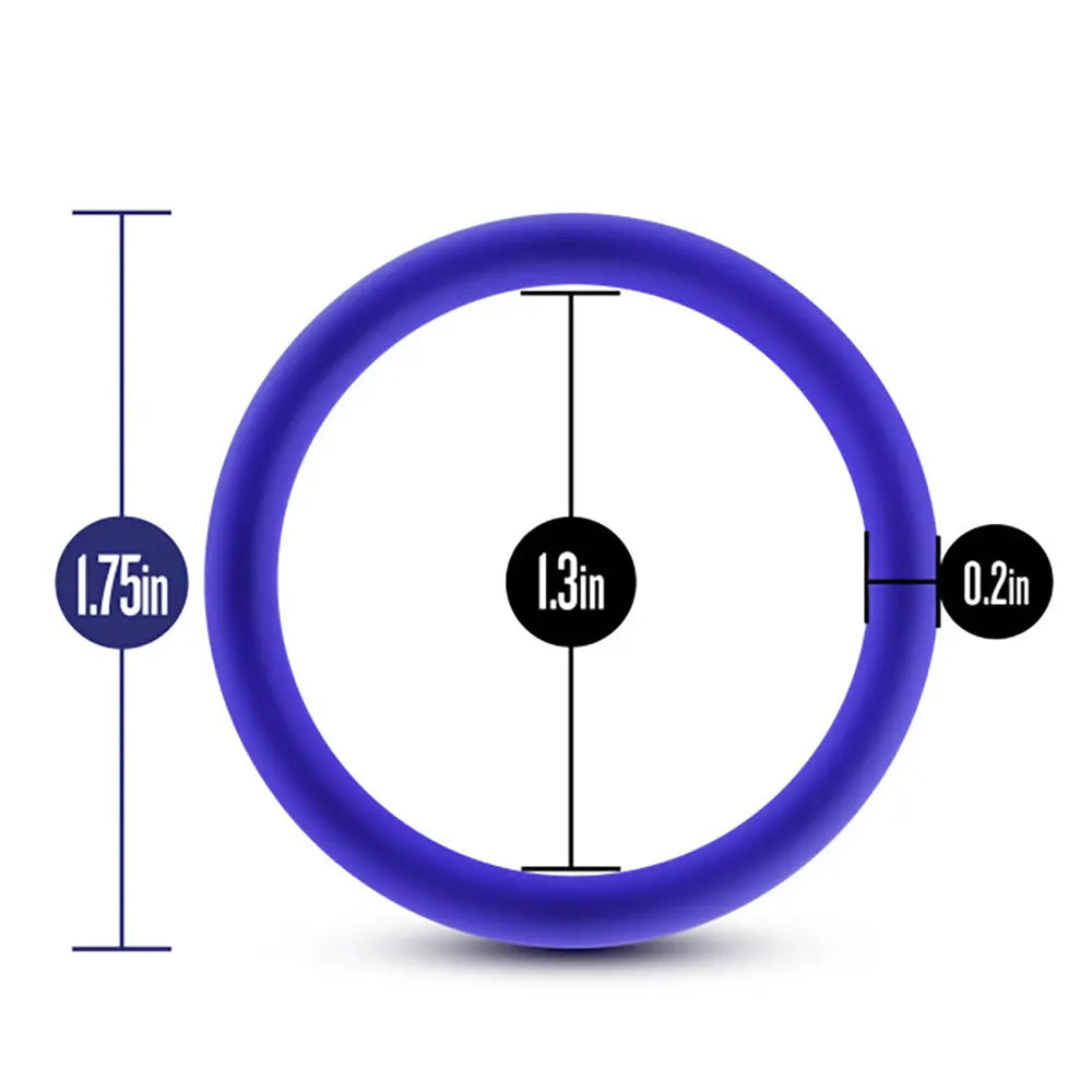 Performance - Vs1 Pure Premium Silicone Cockrings - Medium - Indigo – body-safe silicone | Fu'Cha Exotics