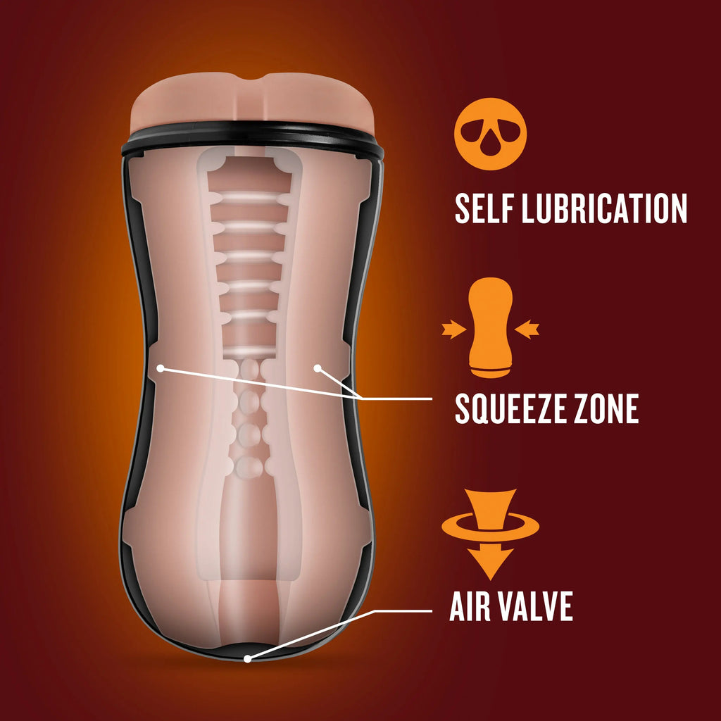Coverboy - Cowboy - Self Lubricating Stroker - Beige – body-safe materials | Fu'Cha Exotics