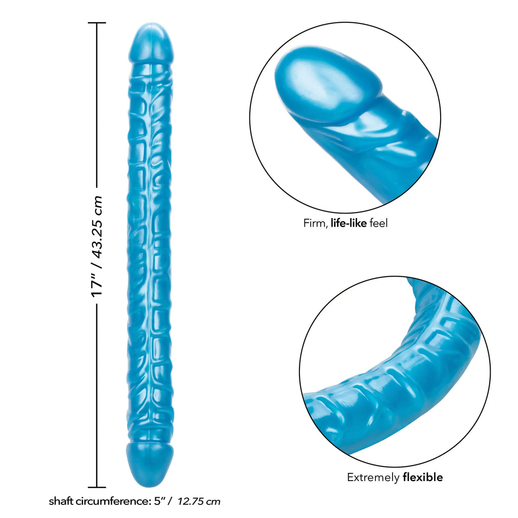 Size Queen 17 inch/43.25 Cm - Blue – body-safe materials | Fu'Cha Exotics