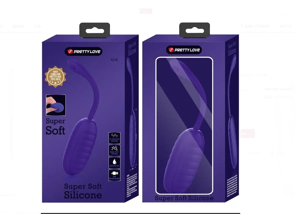 Kirk Rechargeable Vibrating Egg - Purple – body-safe silicone 12 vibration modes | Fu'Cha Exotics