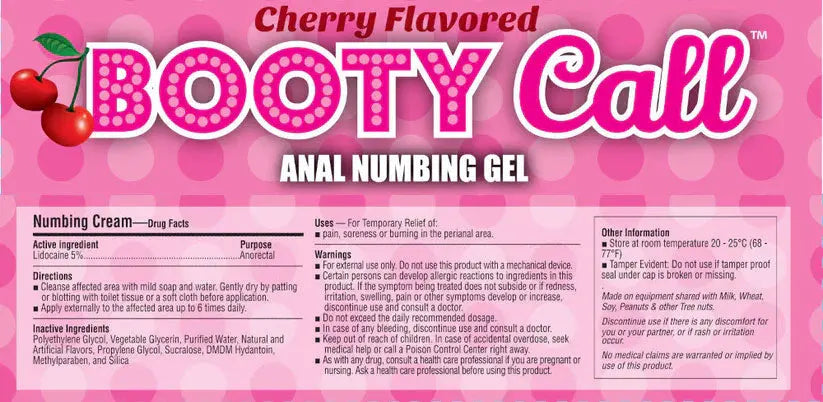 Booty Call Anal Numbing Gel - 1.5 Fl. Oz. – body-safe materials | Fu'Cha Exotics
