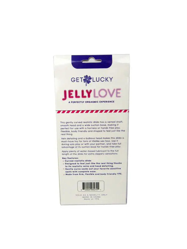 Jelly Love 7" Dildo - Purple – body-safe materials | Fu'Cha Exotics