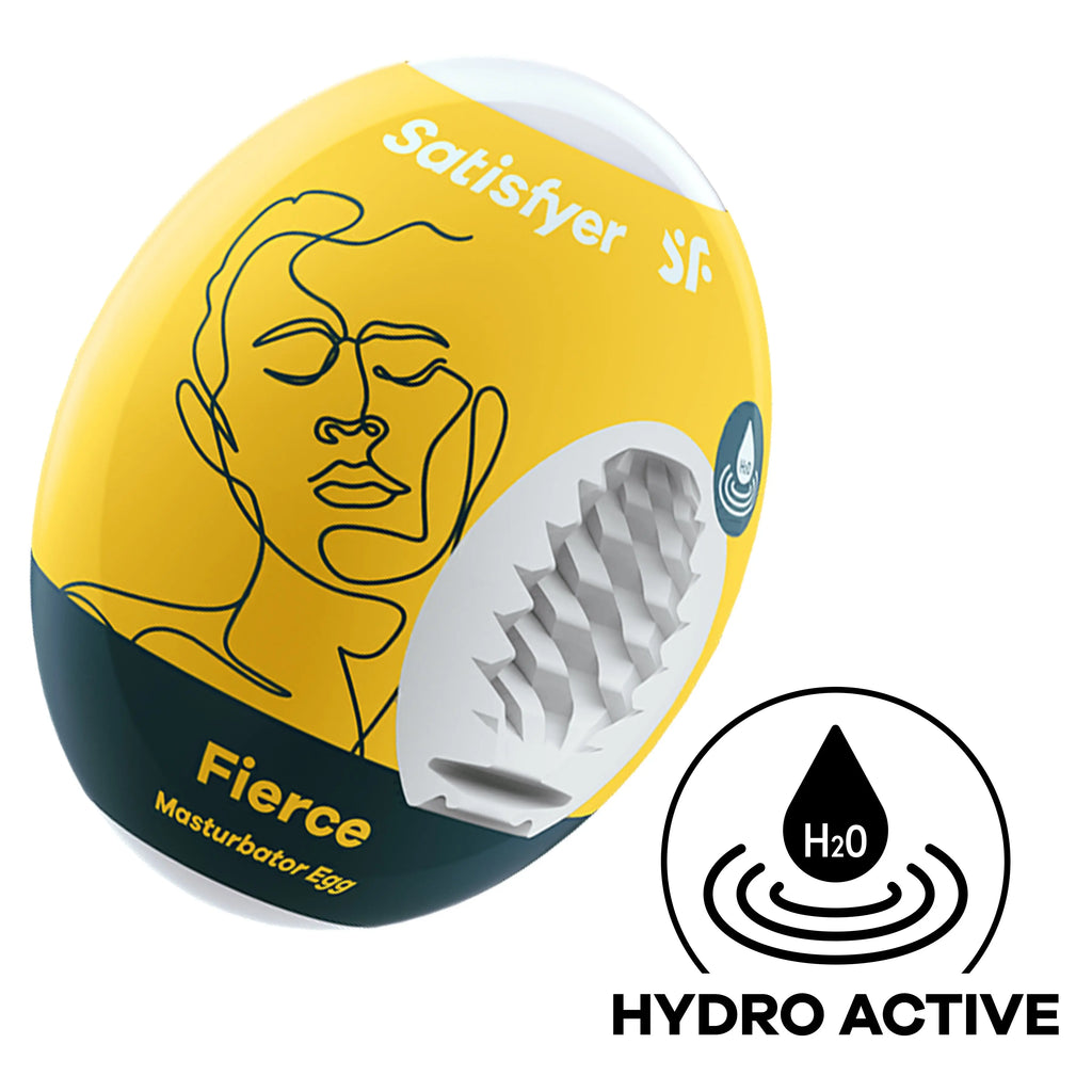 Satisfyer Masturbator Egg - Fierce - Yellow – body-safe materials | Fu'Cha Exotics