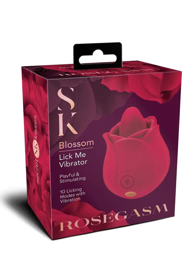 Secret Kisses Rosegasm Rose Blossom Licker - Red – body-safe materials | Fu'Cha Exotics