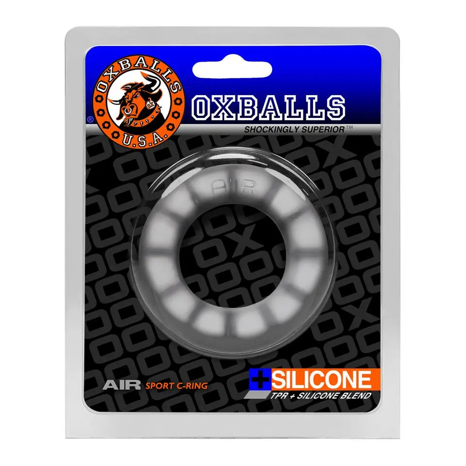 Air Super-Lite Airflow Cockring - Clear Ice – body-safe silicone | Fu'Cha Exotics