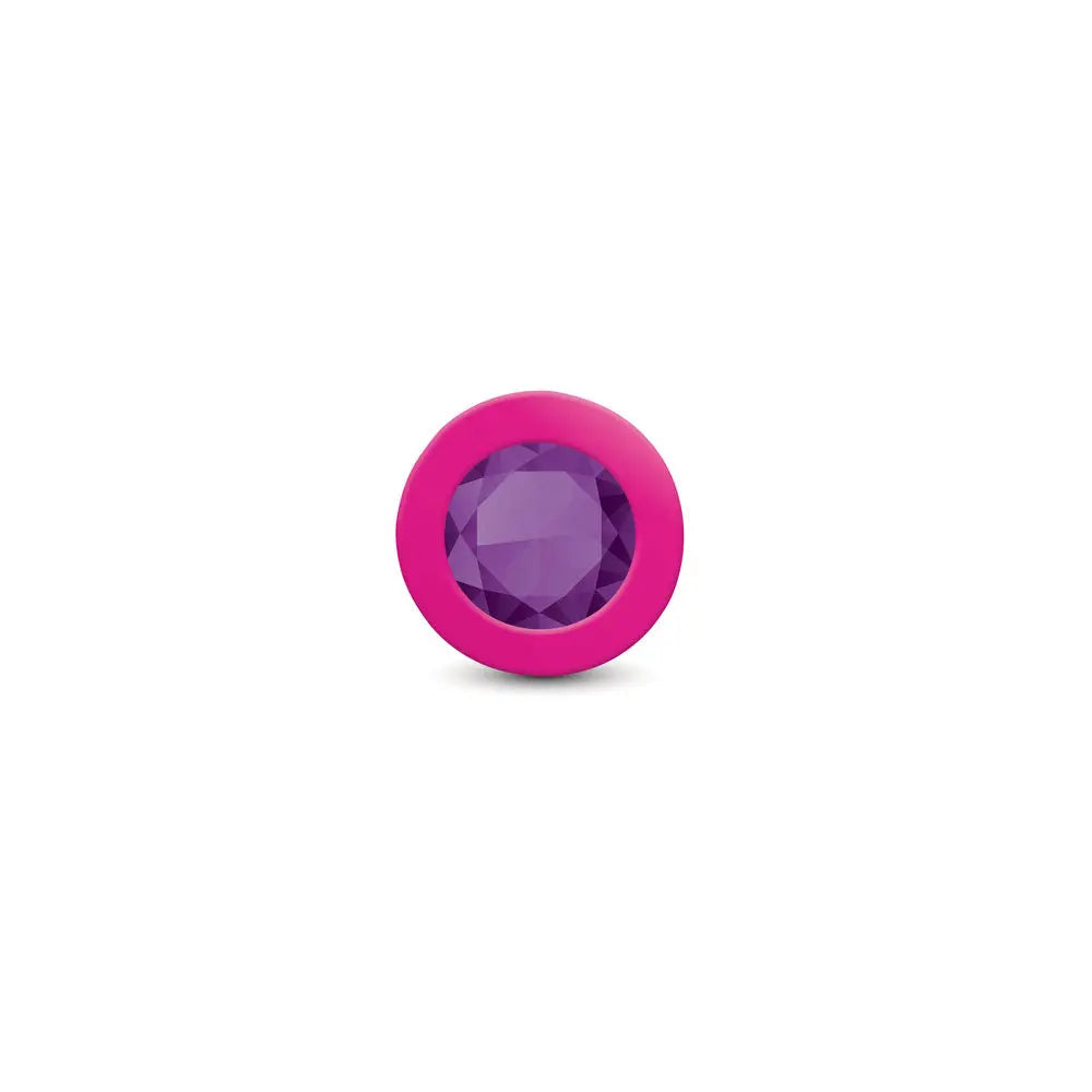 Gemma Purple Gem Pink Silicone Plug - Small – body-safe materials | Fu'Cha Exotics