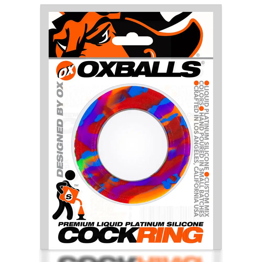 Pig-Ring Comfort Cockring - Rainbow – body-safe materials | Fu'Cha Exotics