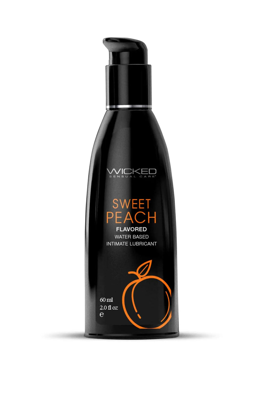 Aqua Sweet Peach Flavored Water Based Intimate Lubricant - 2 Fl. Oz. – body-safe materials | Fu'Cha Exotics