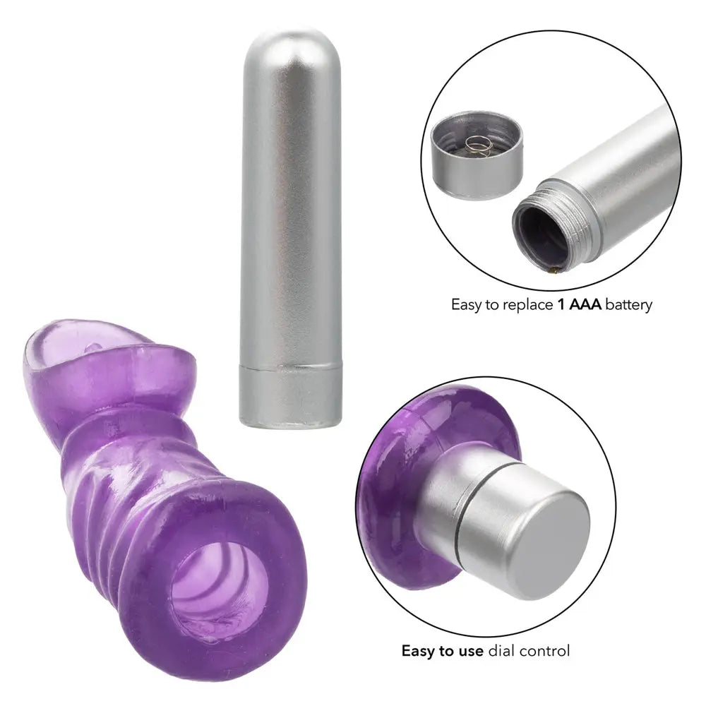 Pussy Pleaser Clit Climax - Purple – body-safe materials | Fu'Cha Exotics