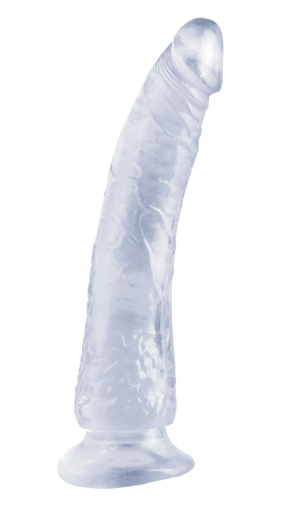 Basix Rubber Works - Slim 7 Inch With Suction Cup - Clear – body-safe rubber suction stimulation | Fu'Cha Exotics