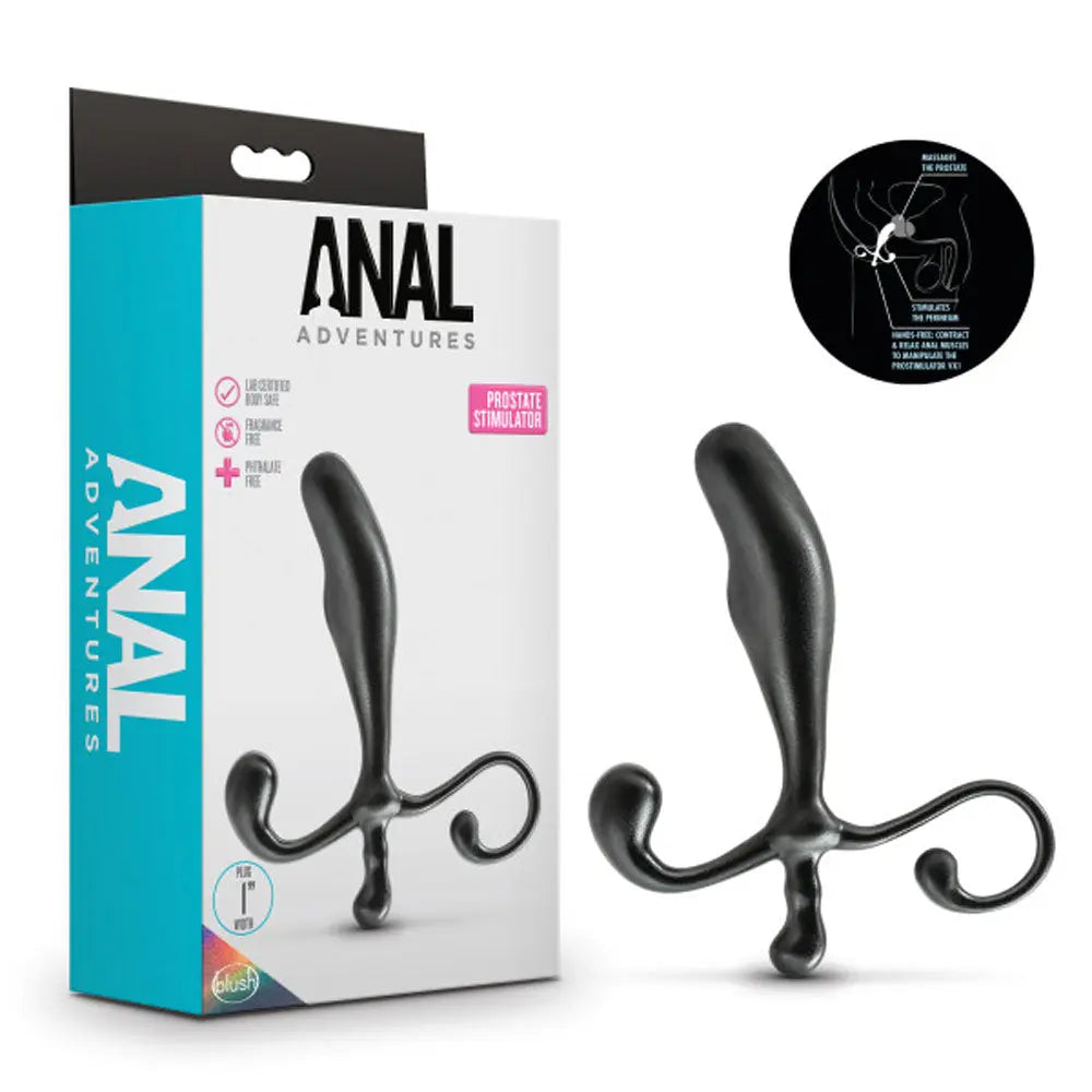 Anal Adventures - Prostate Stimulator - Black – ABS plastic | Fu'Cha Exotics