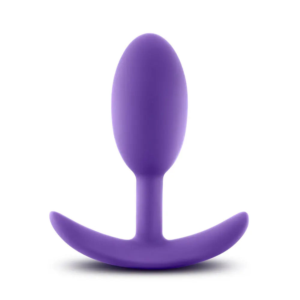 Luxe - Wearable Vibra Slim Plug - Medium - Purple – body-safe materials | Fu'Cha Exotics