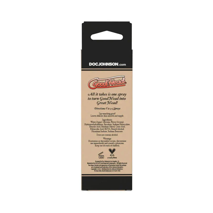 Goodhead - Juicy Head - Cocktails Dry Mouth Spray Strawberries/champagne - 2oz – body-safe materials | Fu'Cha Exotics