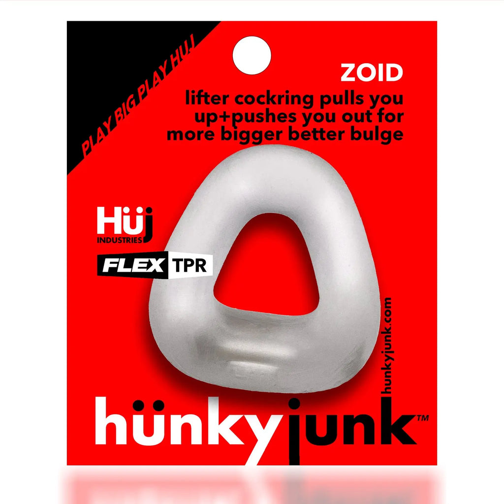 Zoid - Trapazoid Lifter Cockring - Clear Ice – body-safe silicone | Fu'Cha Exotics