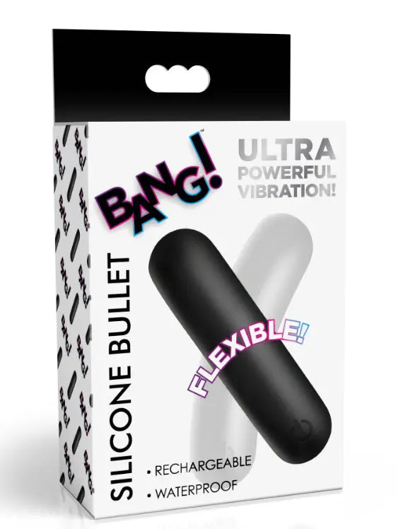 Flexible Silicone Bullet - Black – body-safe silicone 3 vibration modes | Fu'Cha Exotics