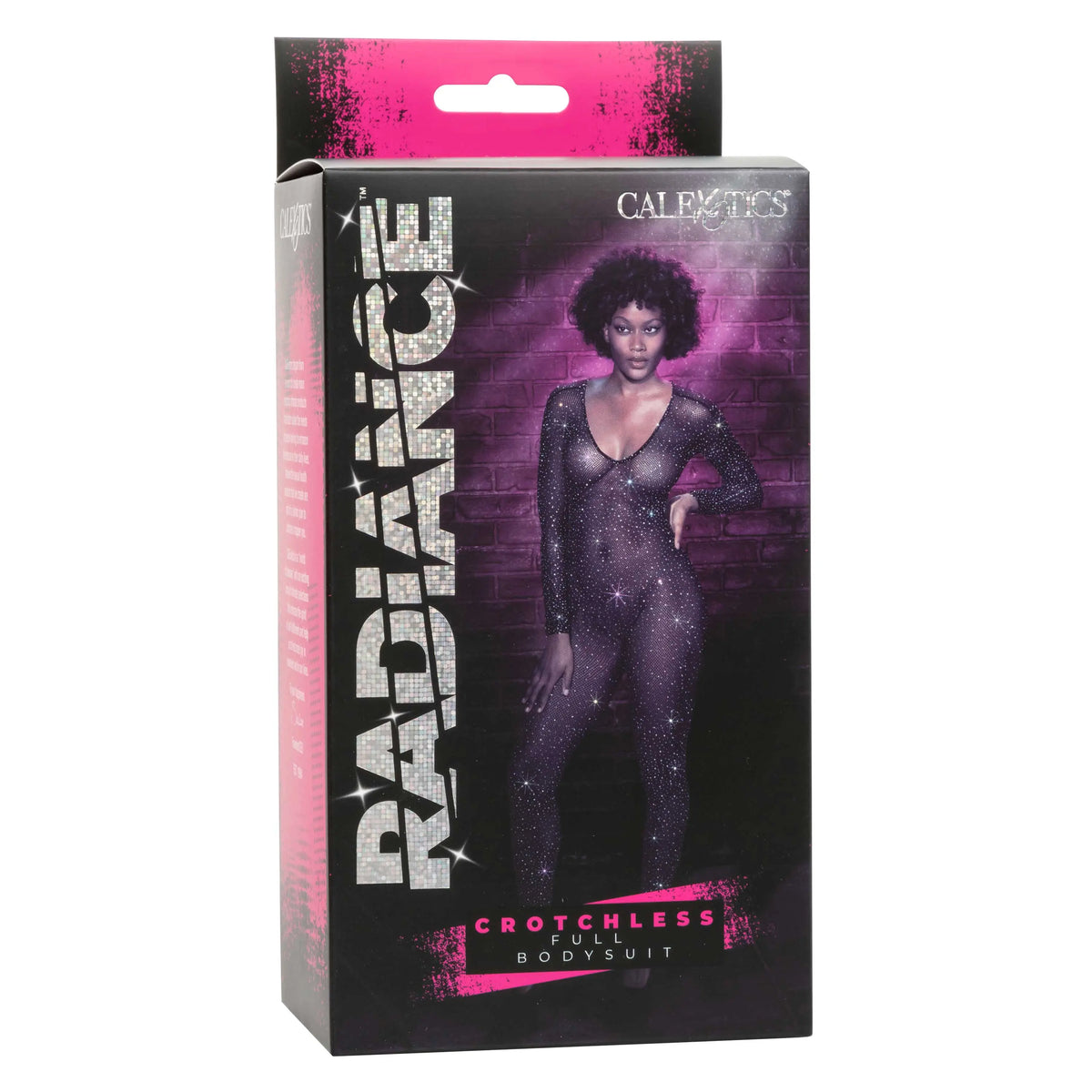 Radiance Crotchless Full Body Suit - One Size - Black – body-safe materials | Fu'Cha Exotics
