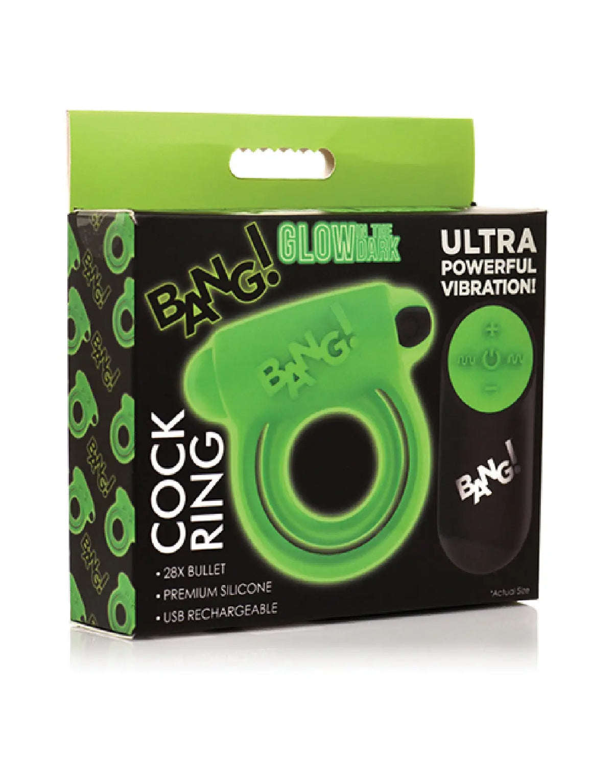 Glow in the Dark Cock Ring - Green – body-safe materials | Fu'Cha Exotics