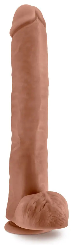 Au Naturel - Daddy - 14 Inch Dildo - Mocha – body-safe materials | Fu'Cha Exotics