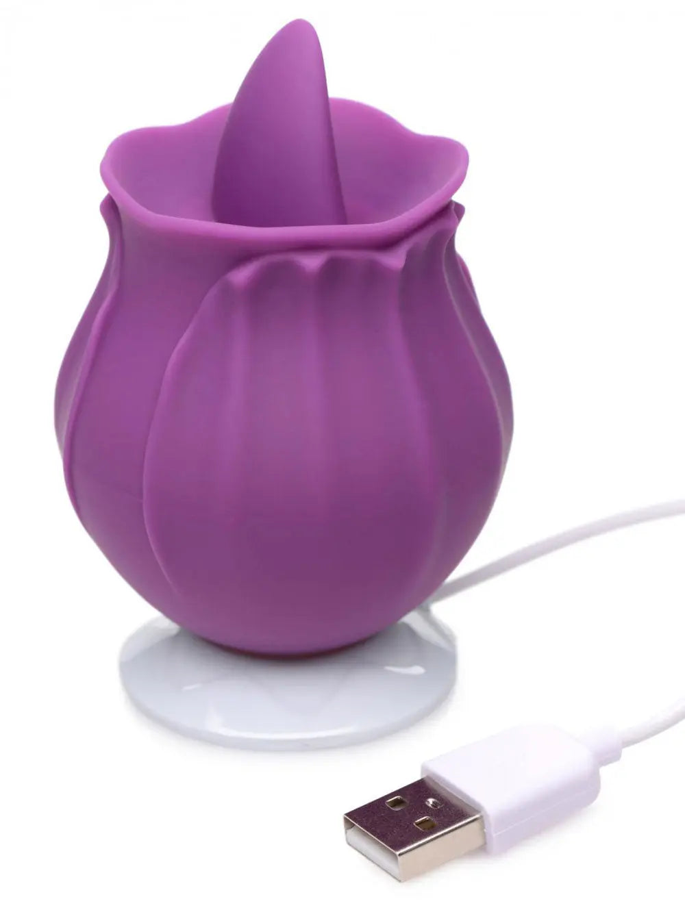 Inmi - Bloomgasm Wild Violet Licking Silicone Stimulator - Violet – body-safe materials | Fu'Cha Exotics