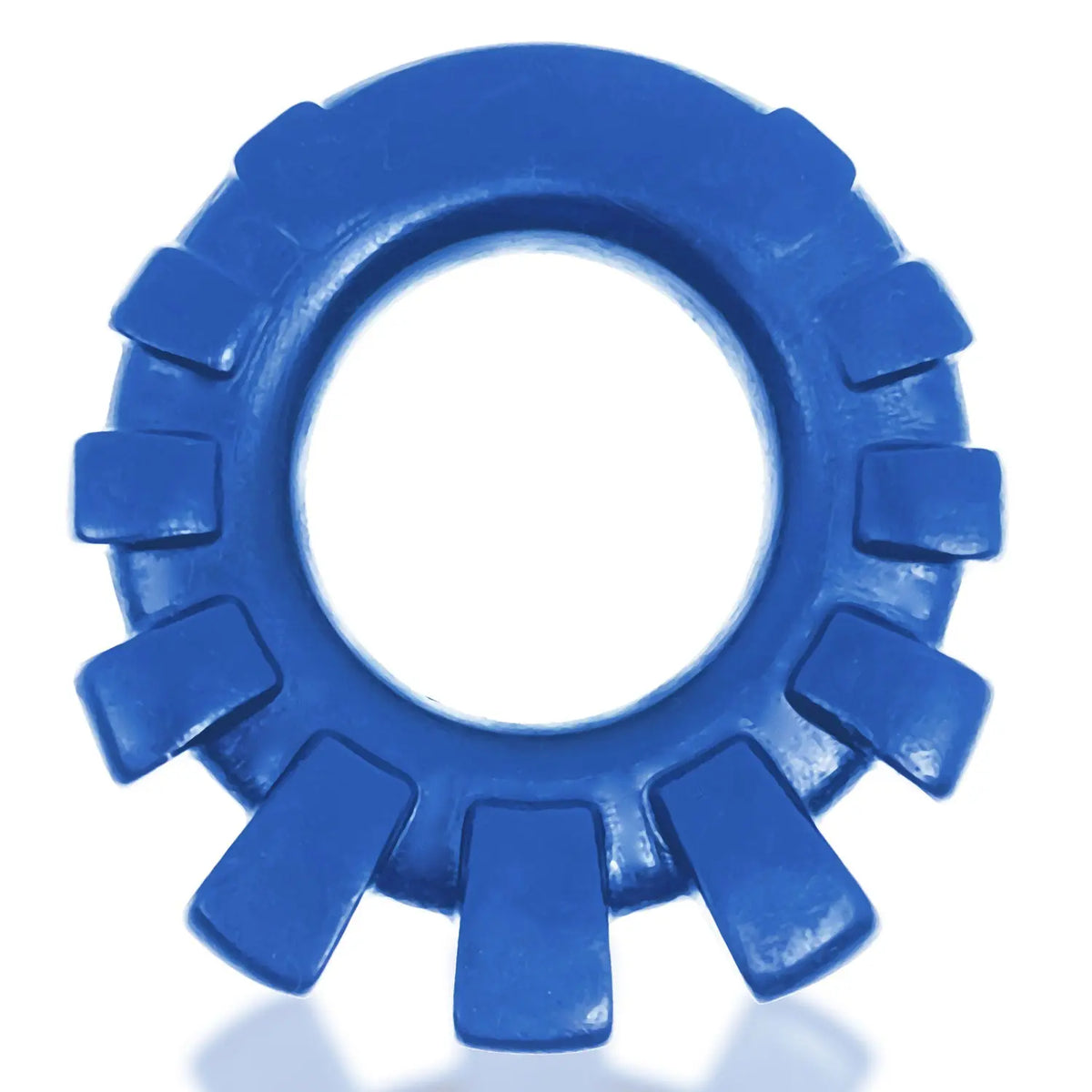 Cock-Lug Lugged Cockring - Marine Blue – body-safe materials | Fu'Cha Exotics