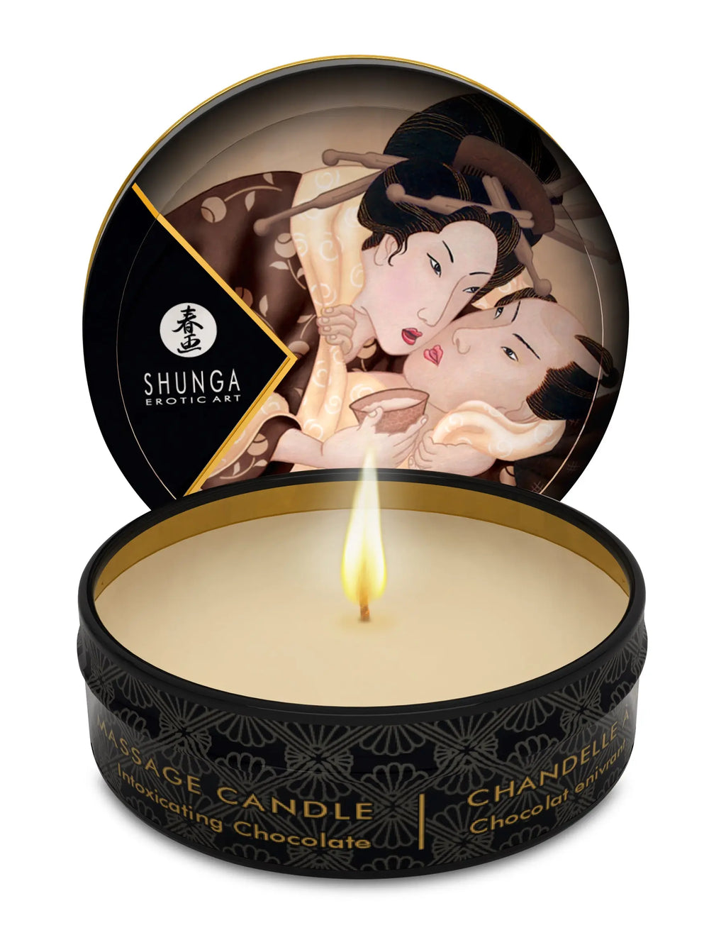 Mini Massage Candle - Excitation - Intoxicating Chocolate - 1 Fl. Oz. – body-safe materials | Fu'Cha Exotics