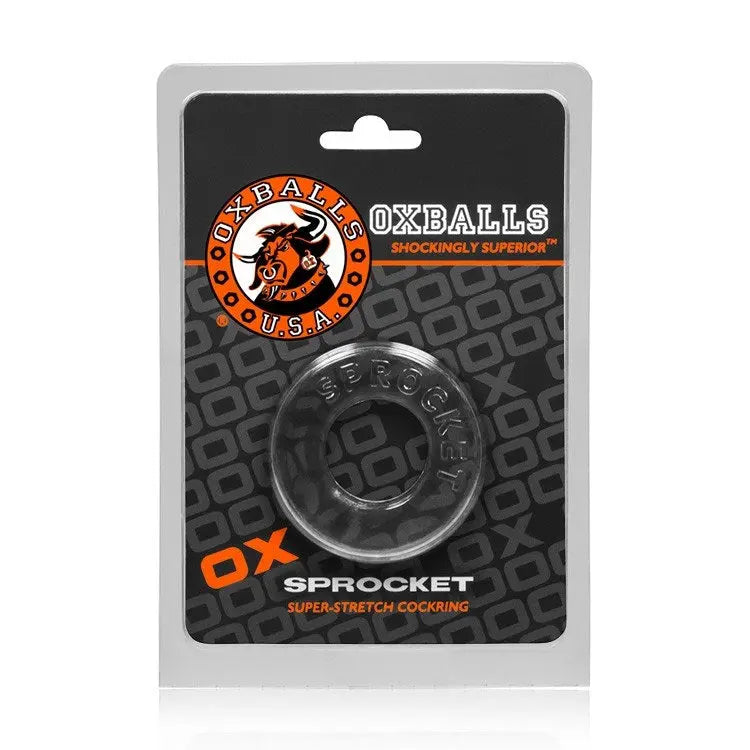 Sprocket Cockring Atomic Jock - Clear – body-safe materials | Fu'Cha Exotics