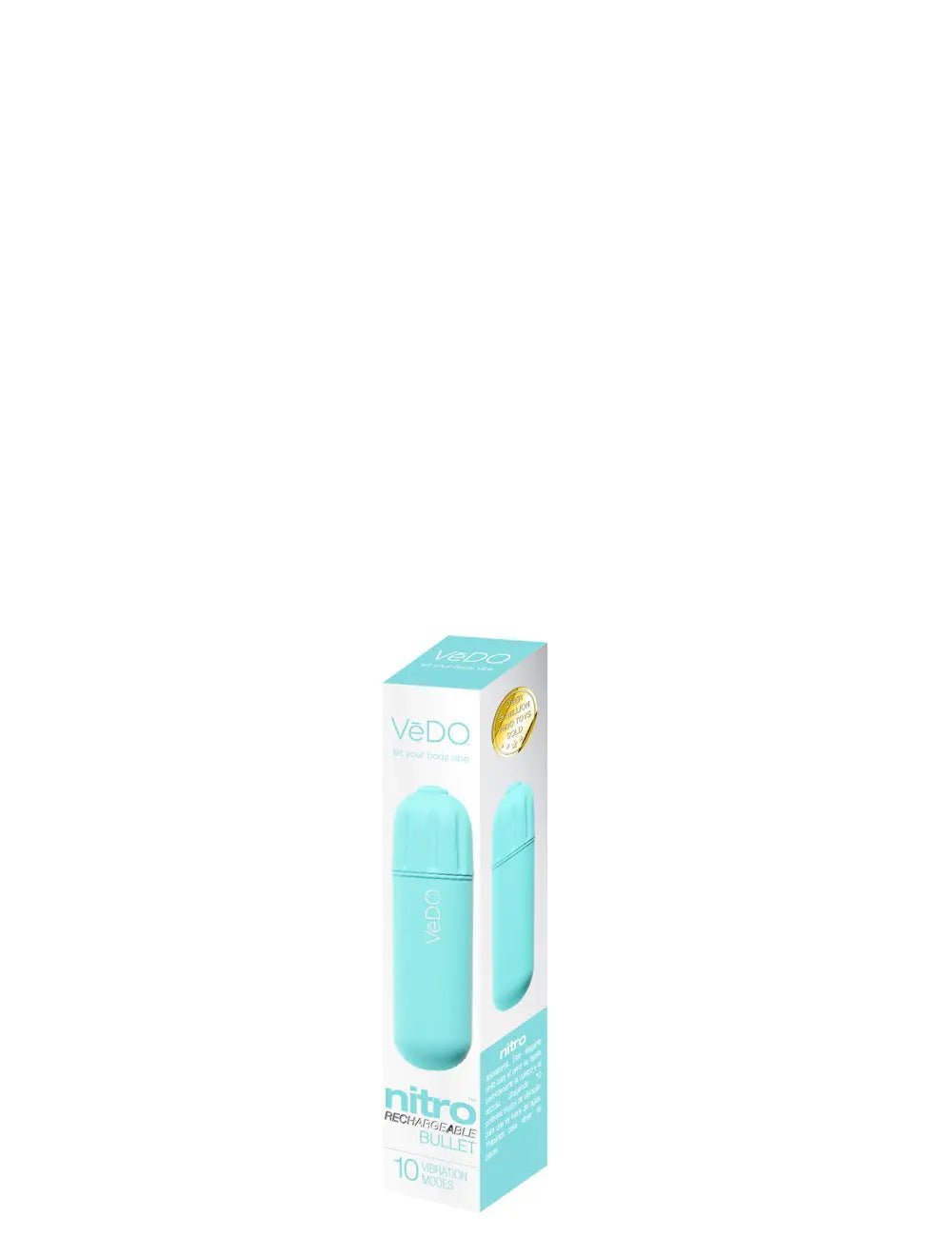 Nitro Rechargeable Bullet - Turquoise – body-safe materials USB-rechargeable | Fu'Cha Exotics