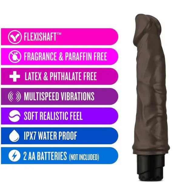 Dr. Skin Vibe 6 - Chocolate – body-safe materials | Fu'Cha Exotics