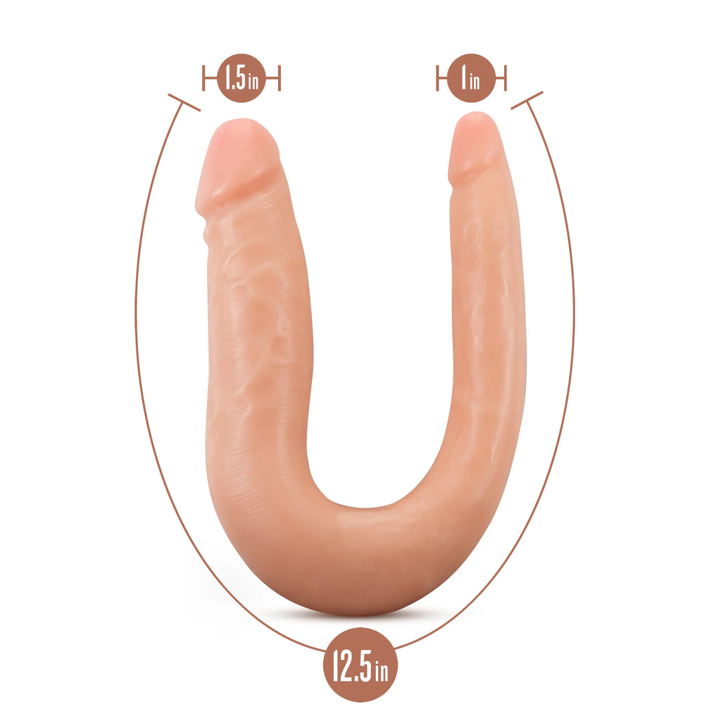 Dr. Skin Mini Double Dong - Vanillla – body-safe materials | Fu'Cha Exotics