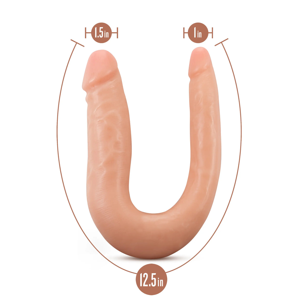 Dr. Skin Mini Double Dong - Vanillla – body-safe materials | Fu'Cha Exotics