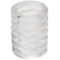 Clear plastic spiral cock cage ring with open ends