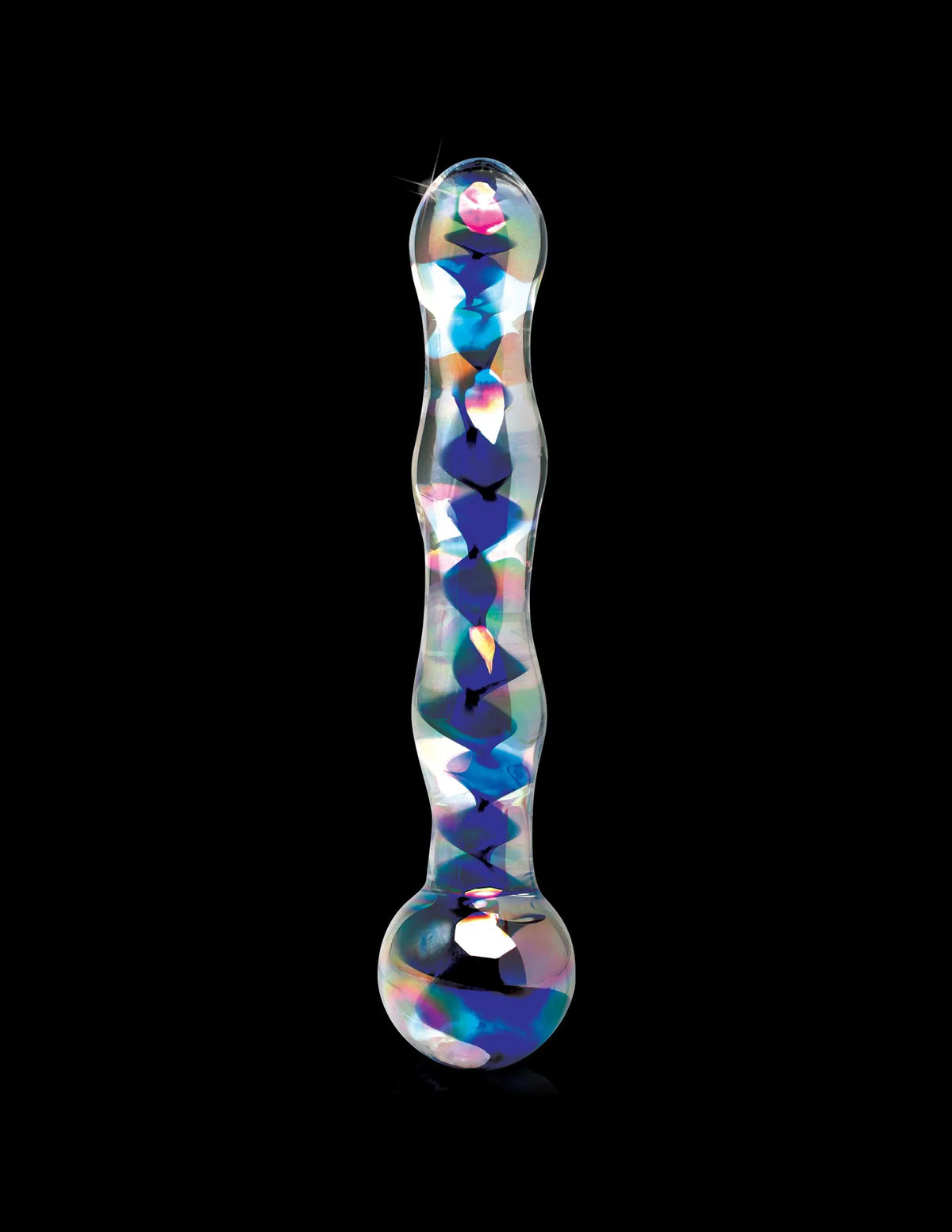 Icicles No. 8 - Clear / Blue – body-safe materials | Fu'Cha Exotics