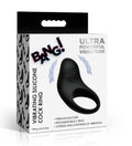 Vibrating Silicone Cock Ring - Black