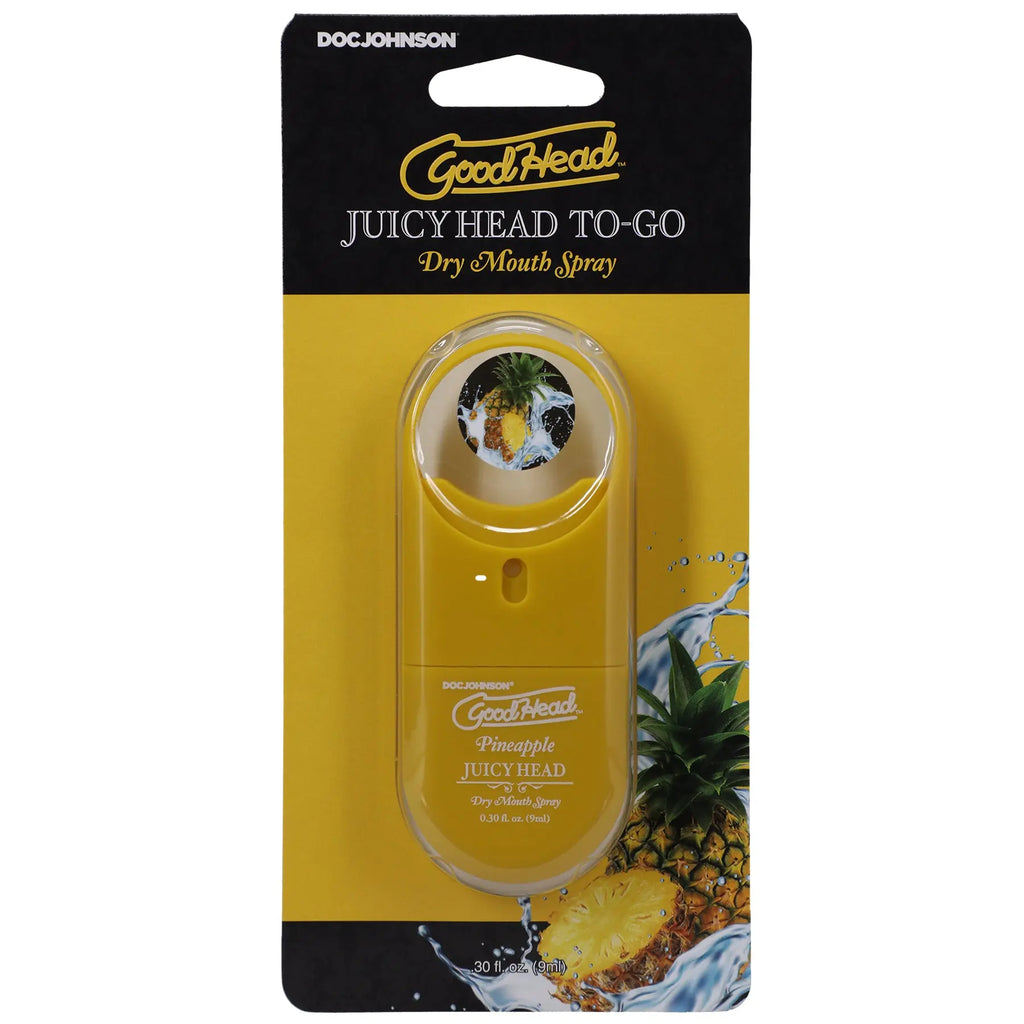 Goodhead - Juicy Head Dry Mouth Spray to-Go .30 Fl - Pineapple – body-safe materials | Fu'Cha Exotics