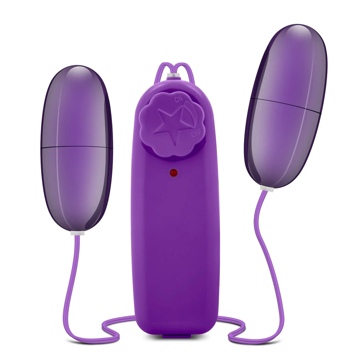 B Yours Double Pop Eggs - Plum – body-safe materials | Fu'Cha Exotics