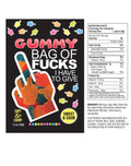 Bag of Fucks I Have to Give, Sour Gummy 2.2oz