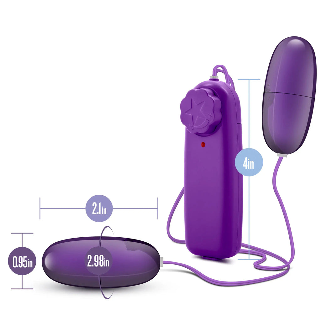 B Yours Double Pop Eggs - Plum – body-safe materials | Fu'Cha Exotics
