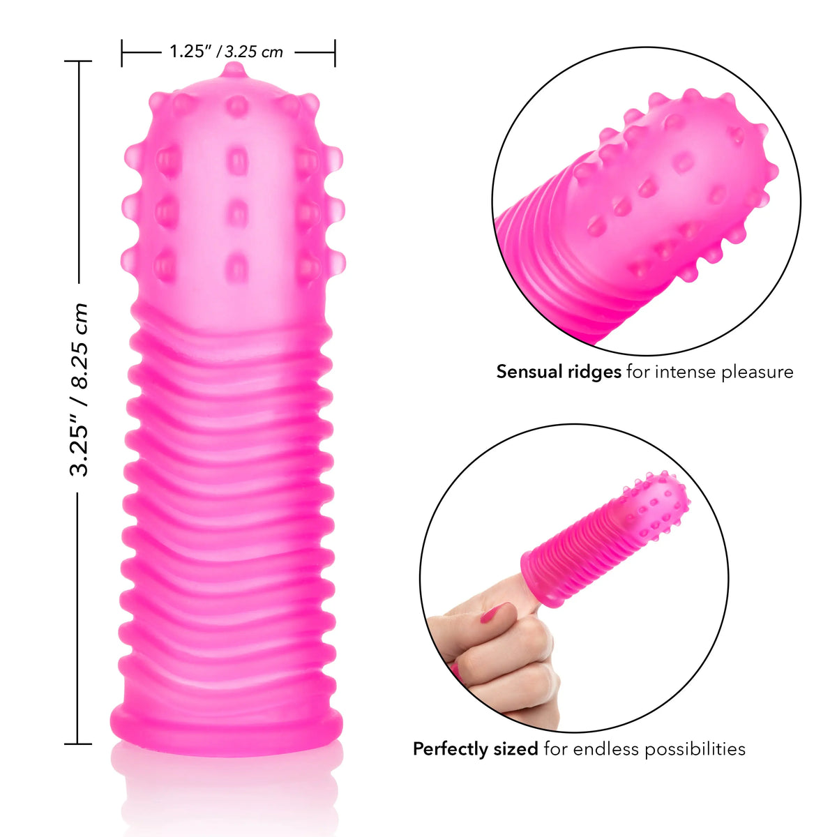 Intimate Play Finger Tingler - Pink – body-safe materials | Fu'Cha Exotics